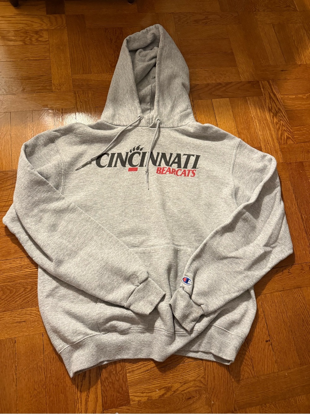 Champion Gray Cincinnati Bearcats Pullover Hoodie
